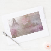 ラベンダーデコページ 長方形シール (封筒)