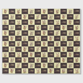 ラベンダーデザインギフトラッパー ラッピングペーパー (フラット)