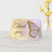 ラベンダーデザインサンキューカード カード (黄色い花)