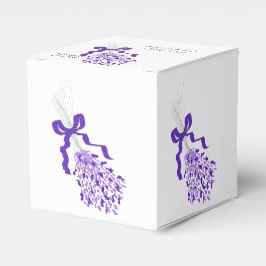 ラベンダーデザイン結婚ズ フェイバーボックス (正面サイド)