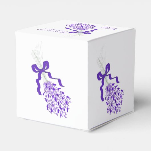 ラベンダーデザイン結婚ズ フェイバーボックス (裏面サイド)