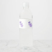 ラベンダーデザイン結婚ズ ペットボトルラベル (裏面)