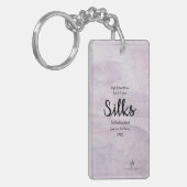 ラベンダーデライトシルクバンドトリップパーズ。 キーホルダー (正面左)