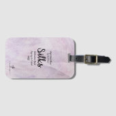 ラベンダーデライトシルクバンドトリップ ラゲッジタグ (正面横)