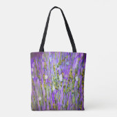 ラベンダートートバッグに蝶 トートバッグ (裏面)