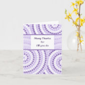 ラベンダードット管理プロフェッショナル日 カード (黄色い花)