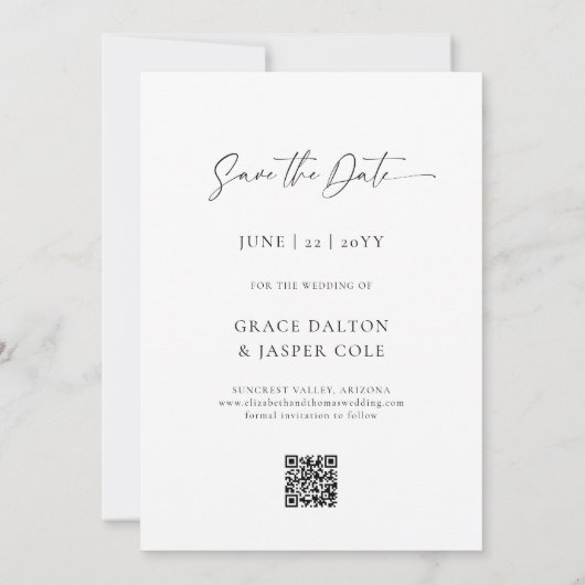 ラベンダードリーミ素朴ー写真の結婚式の日付を保存 セーブザデート (裏面)