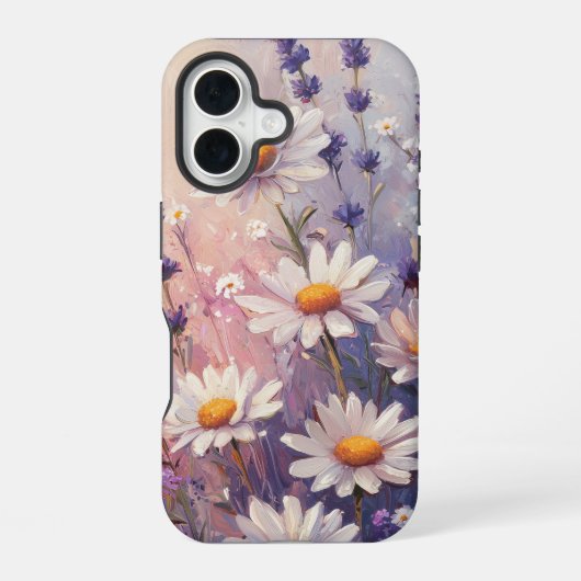 ラベンダードリームズコテージコアフローラ電話ケース iPhone 16ケース (裏面)