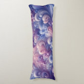 ラベンダードリームズパステルスワールパターン ボディピロー (正面縦)