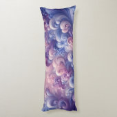 ラベンダードリームズパステルスワールパターン ボディピロー (裏面 (縦))