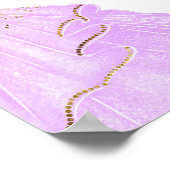 ラベンダードレスバタフライキンセアニェラウェルカムサイン ポスター (角)