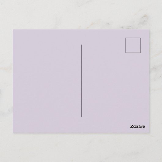 ラベンダーナイフ&フォーク印刷はがき ポストカード (裏面)