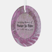 ラベンダーナウティラスのフラクタル記念サンキャッチャー ガラスオーナメント (正面左)