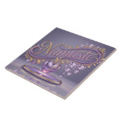 ラベンダーナマステ金ゴールドセラミックタイル タイル (側面)