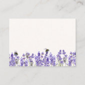 ラベンダーニューチャプター赤ちゃんシャワーベビー エンクロージャーカード (裏面)