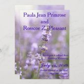 ラベンダーヌプチアル 招待状 (正面/裏面)