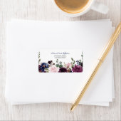 ラベンダーネイビーブルーフローラ開花結婚ズ ラベル (インサイチュ)