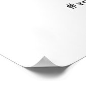 ラベンダーネイビーブルーフローラOHスナップインスタグラム記号 ポスター (角)