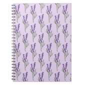 ラベンダーノートパプルパタン ノートブック (正面)
