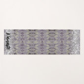 ラベンダーハグランジレキングリッターナマステカスタム ヨガマット (正面(横))