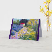 ラベンダーハット カード (黄色い花)