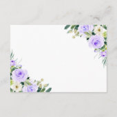 ラベンダーハニービー赤ちゃんシャワーベビー エンクロージャーカード (裏面)