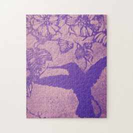 ラベンダーハミングバードパズル ジグソーパズル