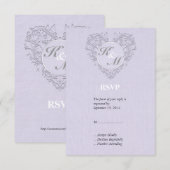 ラベンダーハリティシック 出欠カード (正面/裏面)