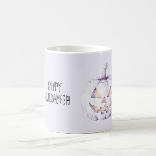 ラベンダーハロウィンパンプキン コーヒーマグカップ (中央)