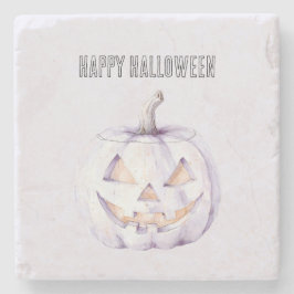 ラベンダーハロウィンパンプキン ストーンコースター