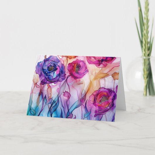 ラベンダーハーズパーソナライズされた – マザーズデイカード カード (正面)