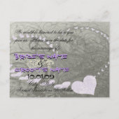 ラベンダーハートの保存 – 案内ポストカード (裏面)