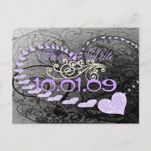 ラベンダーハートの保存 – 案内ポストカード (正面)