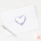 ラベンダーハートシール ハートシール (封筒)