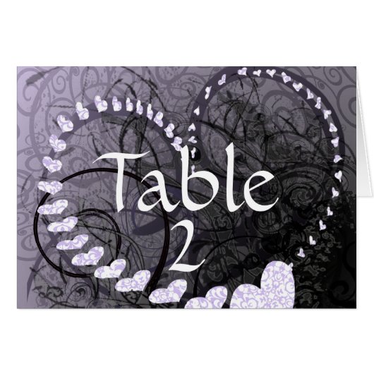 ラベンダーハートスワーズ表ナンバーカード (正面横)