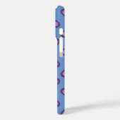 ラベンダーハートパターンケースメイトiPhoneケース Case-Mate iPhoneケース (裏面 / 左)