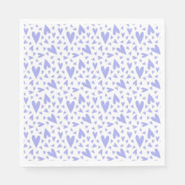 ラベンダーハートパターン スタンダードランチョンナプキン