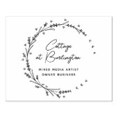 ラベンダーハートリース ラバースタンプ (インプリント)