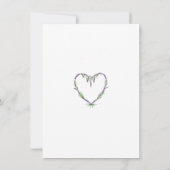 ラベンダーハート結婚夕べ招待状 招待状 (裏面)