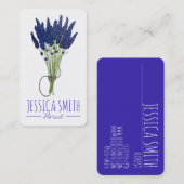 ラベンダーハーブバンチフラワーガーデナーフローリスト 名刺 (正面/裏面)