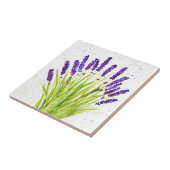 ラベンダーハーブプラント水彩キッチ素朴ン タイル (側面)