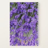 ラベンダーハーブ開花フローラ ノートブック (裏面)