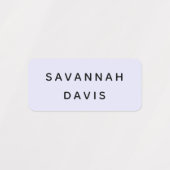 ラベンダーバイオレットの名前の女の子 ラベル (デザイン1)