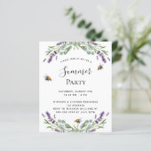 ラベンダーバイオレット夏のパーティー予算の招待 (スタンド正面)