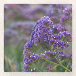 ラベンダーバイザ海 ガラスコースター