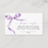 ラベンダーバウおむつラッフル エンクロージャーカード (正面)