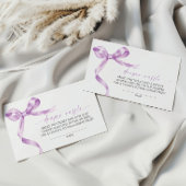 ラベンダーバウおむつラッフル エンクロージャーカード