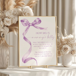 ラベンダーバウどのように大きいママの腹シャワーゲーム ポスター