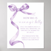 ラベンダーバウどのように大きいママの腹シャワーゲーム ポスター (正面)