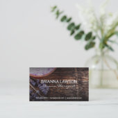 ラベンダーバスソルト | 乾燥植物 名刺 (スタンド正面)